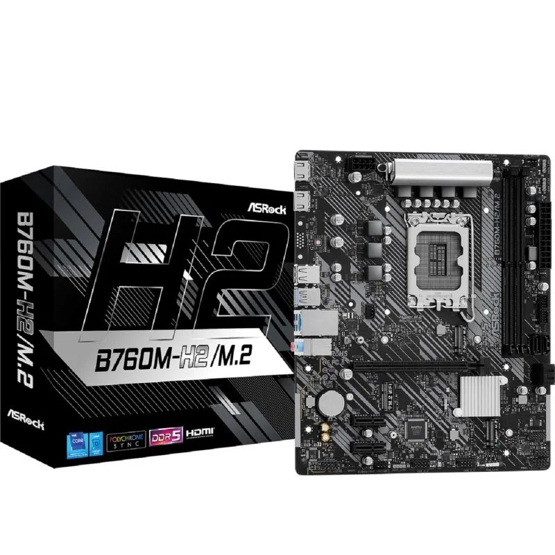 Placa base ASRock B760M-H2/M.2 con DDR5 y LAN 2.5G