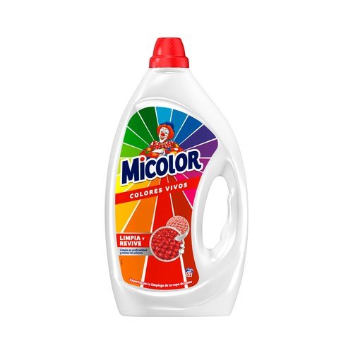 Detergente Micolor Gel 52 lavados, colores vivos y brillo