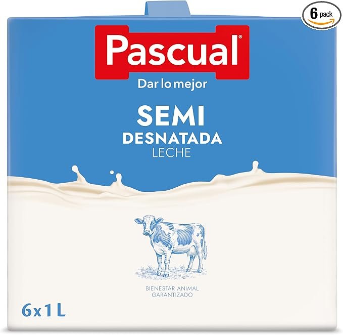 Leche semidesnatada Pascual a 0,84 €/l – Oferta de 18 L