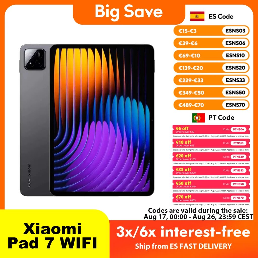 Xiaomi Pad 7 3.2K 256GB a precio mínimo histórico
