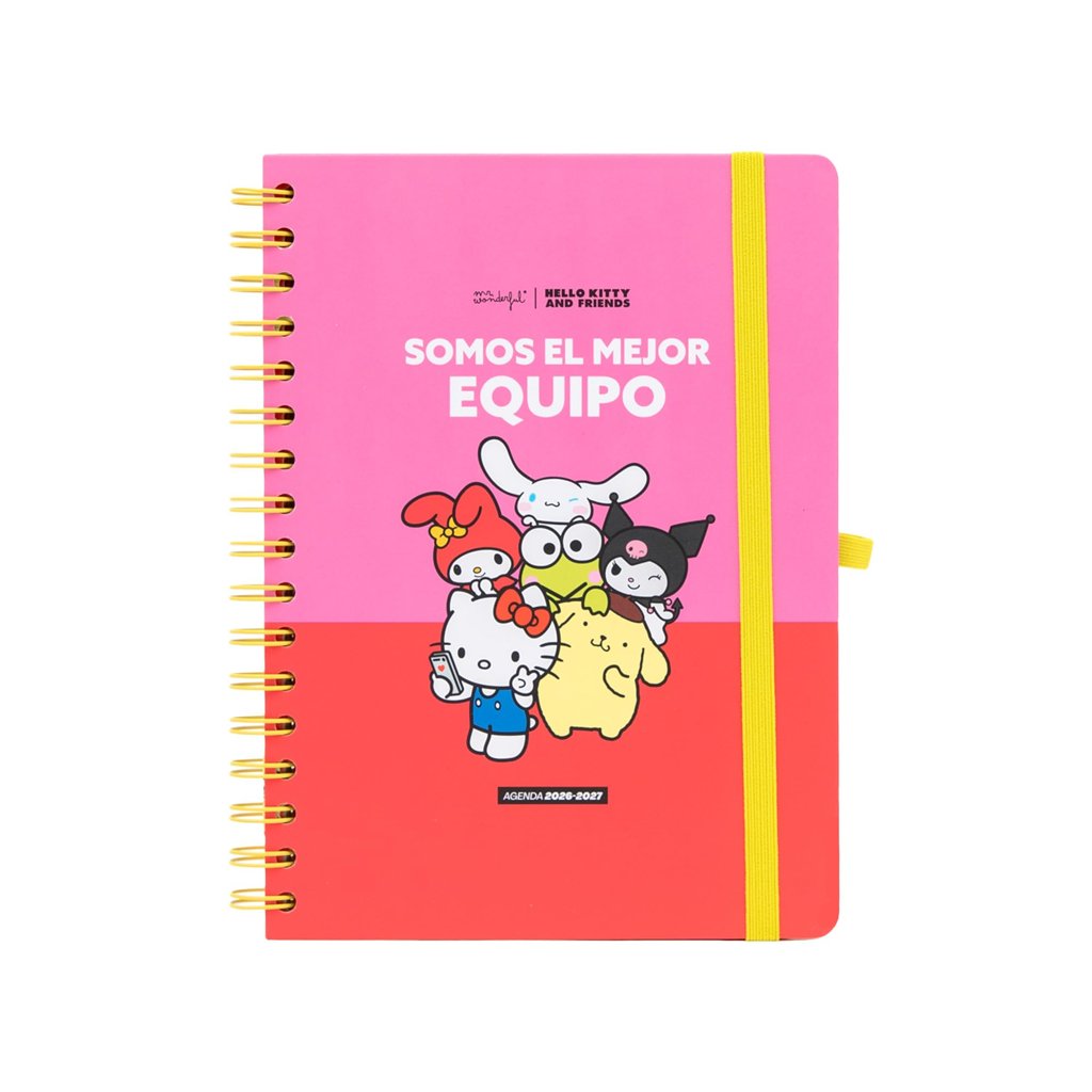 Agenda escolar Hello Kitty 2026‑2027 con pegatinas y extras
