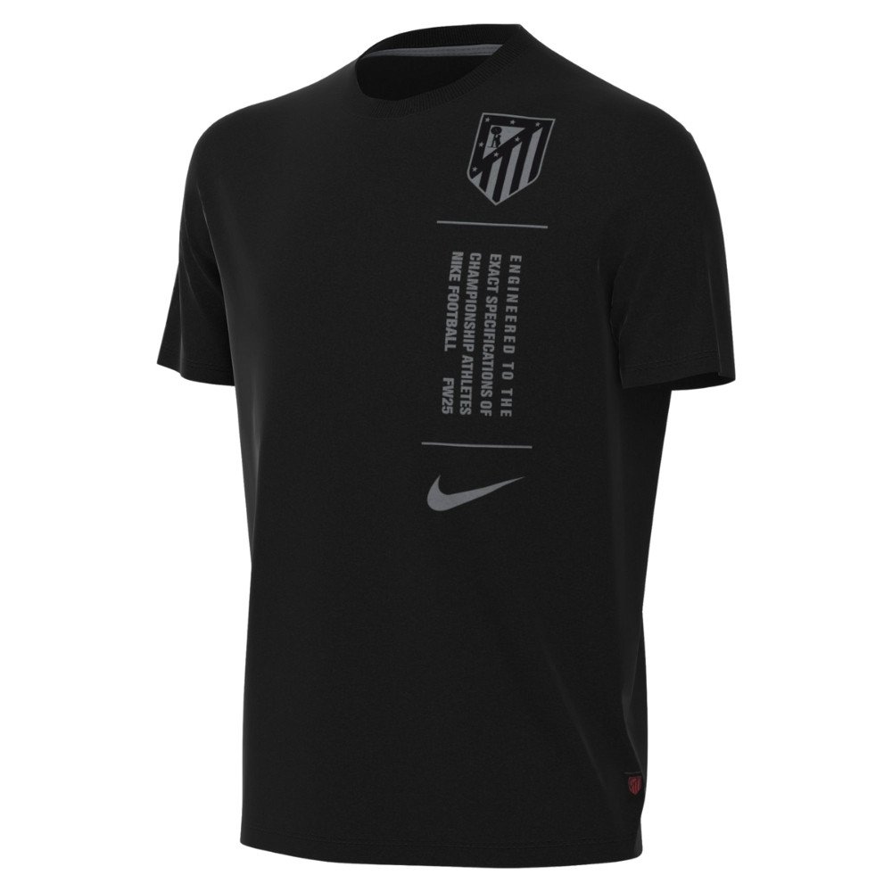 Camiseta Nike negra para niño del Atlético Madrid