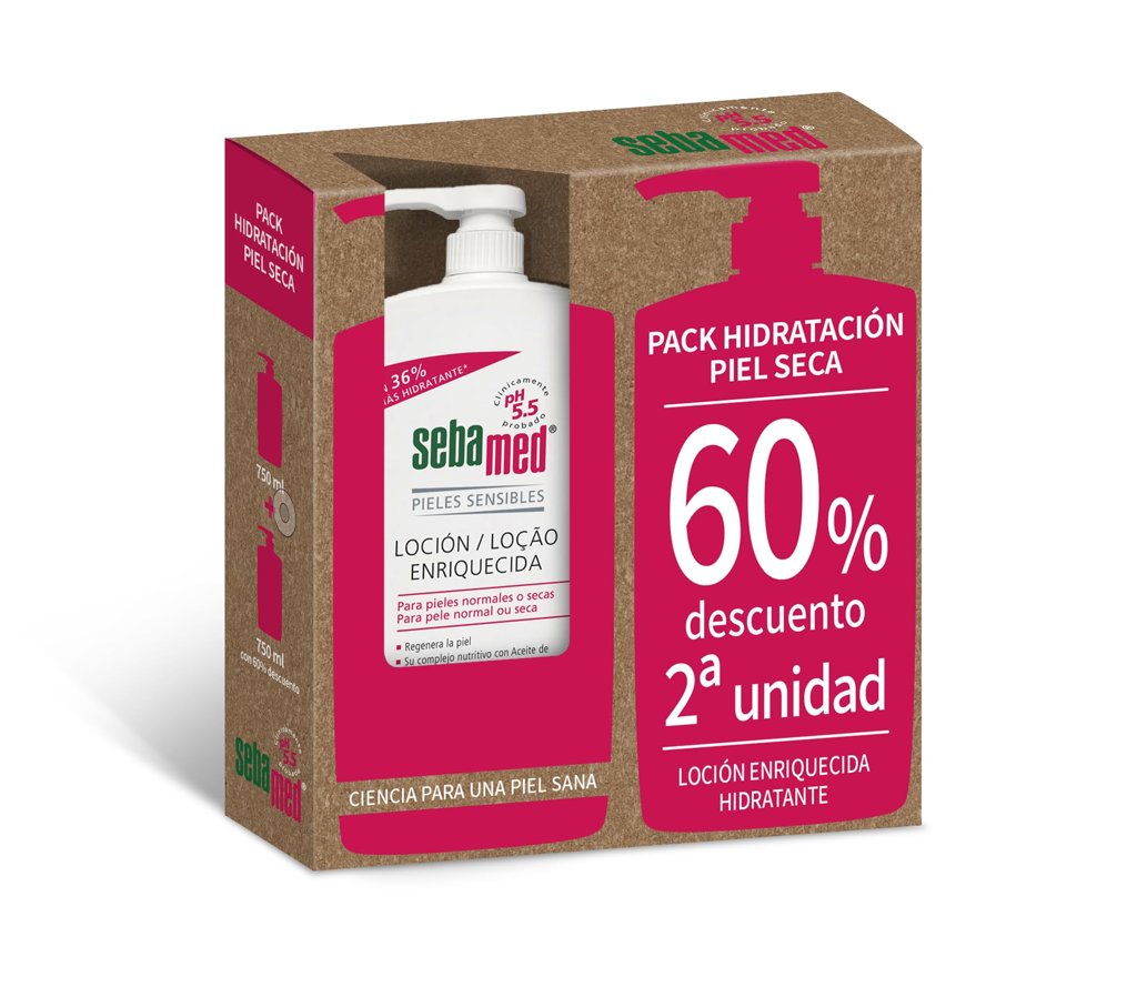 Sebamed Loción Enriquecida – Pack 2×750 ml para una piel ultra hidratada