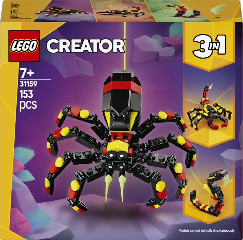 Descubre la Araña Misteriosa: LEGO Creator 3‑en‑1 de Fauna Salvaje