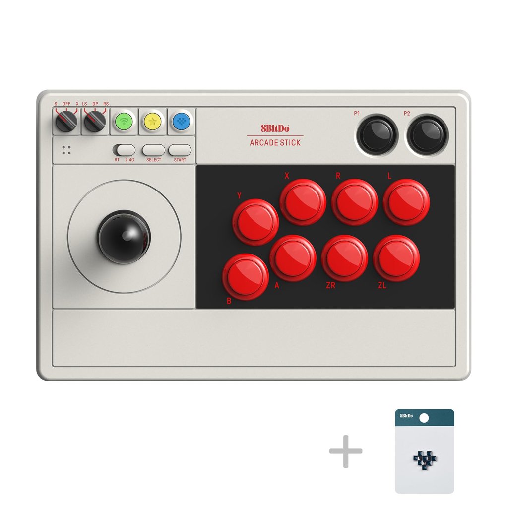 Controlador Arcade 8Bitdo USB para Switch y PC – Sensación retro