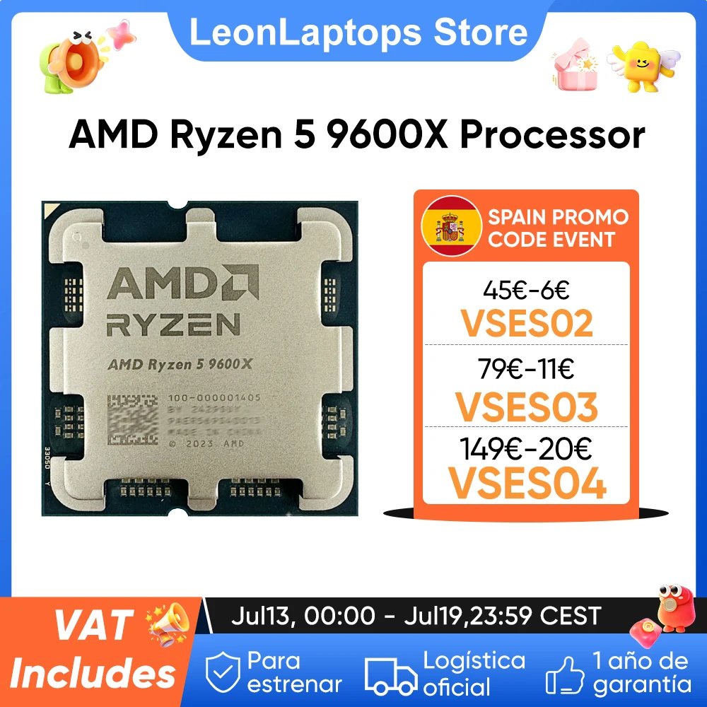 Ryzen 5 9600X ¡al 53% de descuento!