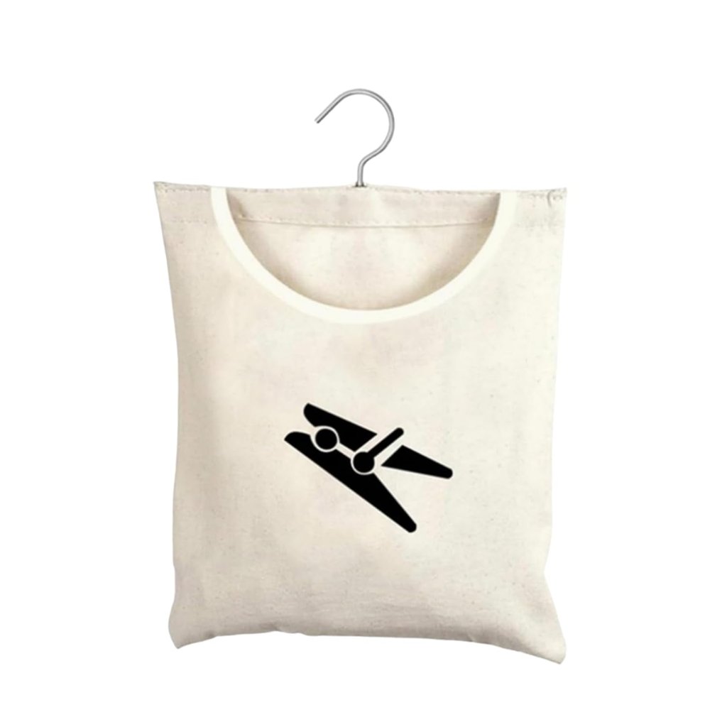 Bolsa giratoria para organizar tus pinzas de ropa