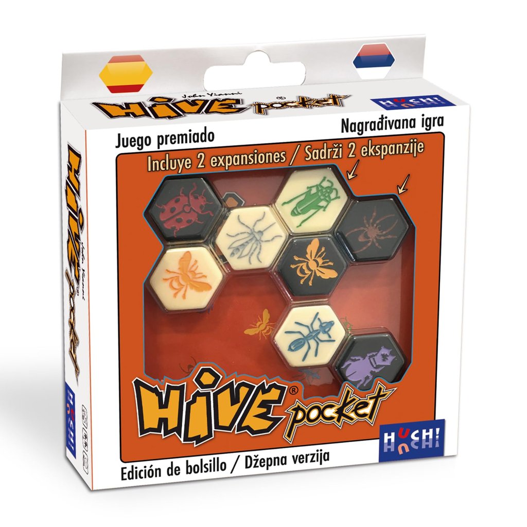Maldito Games- Hive Pocket Juego de Mesa de Estrategia Abstracta para 2 Jugadores, Edición de Viaje