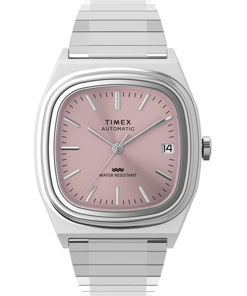 Timex Automatic 1983 E Line: elegancia mecánica con esfera TV