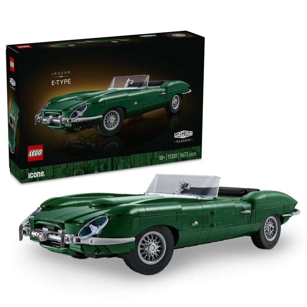 Recrea el icónico Jaguar E‑Type con LEGO Icons