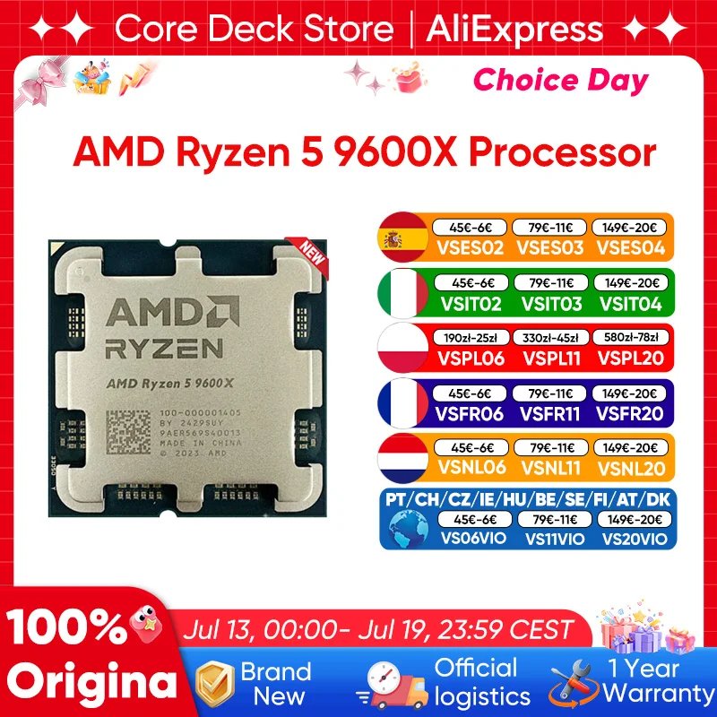 Ryzen 5 9600X ¡al 67% de descuento!