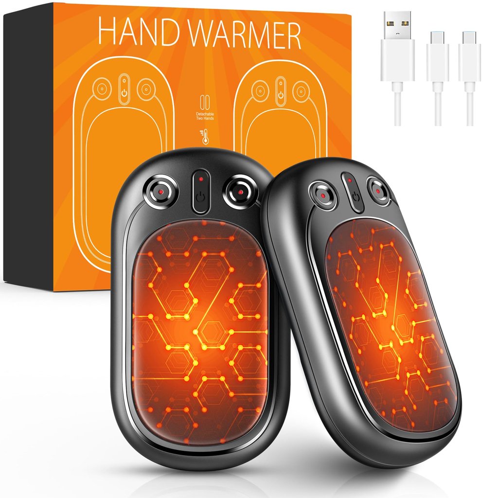 Calentador de manos USB recargable – 2 unidades, 12 h de calor