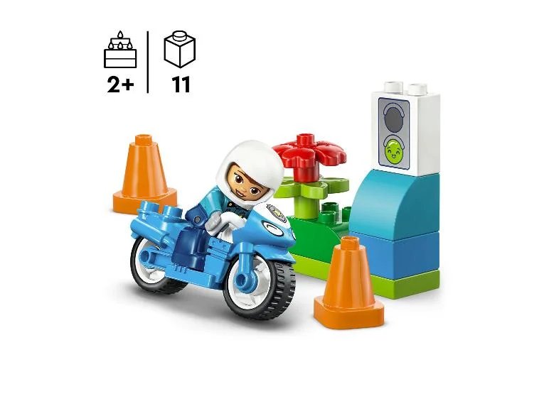 Set de Construcción .Moto de policía LEGO DUPLO para construir y jugar.