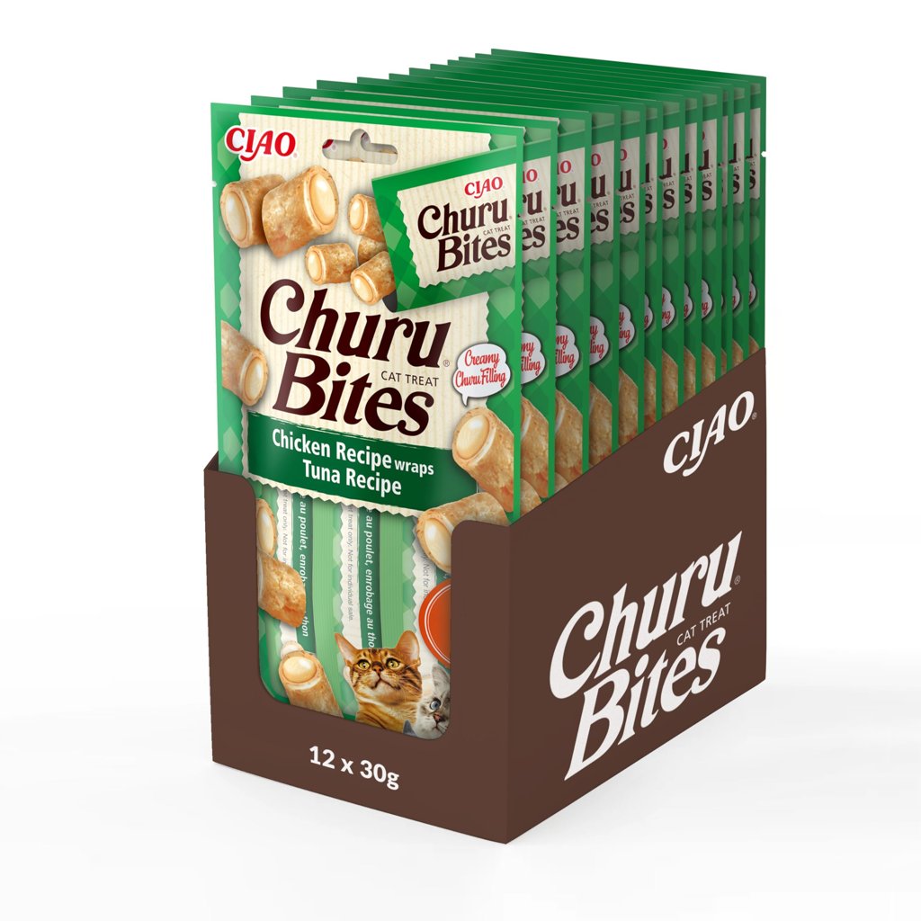 INABA Churu Bites: bocados de atún y pollo para consentir a tu gato