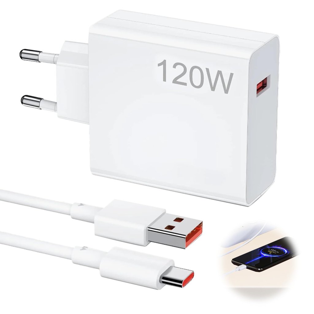 Cargador rápido 120W Xiaomi con cable de 2 m: potencia y flexibilidad