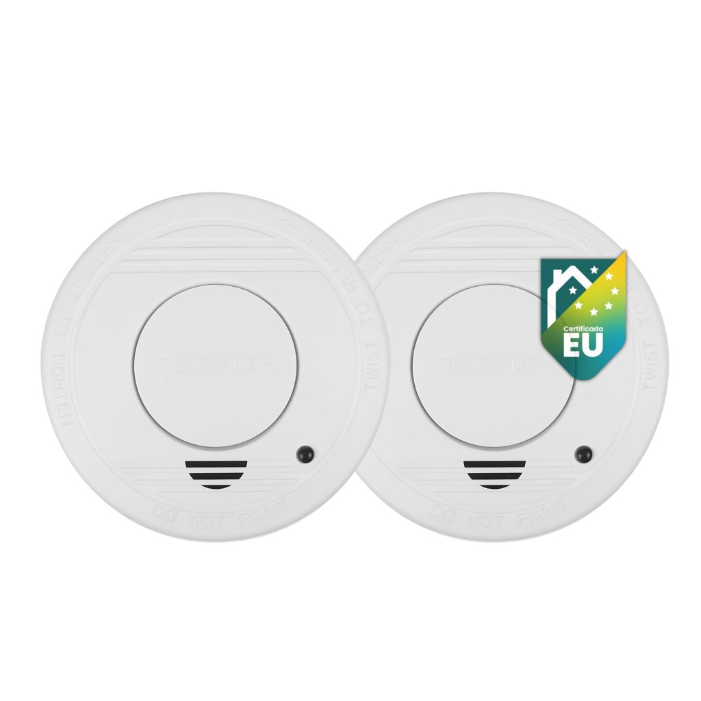 Pack 2 detectores de humo Smartwares con sensor de 10 años