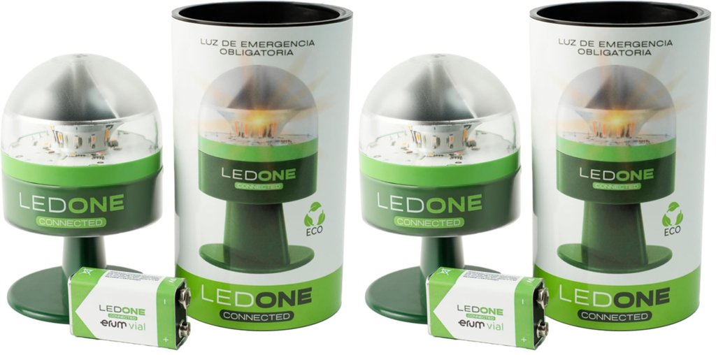 Pack de 2 balizas LED V16 Ledone: ilumina tu coche al 81% de descuento