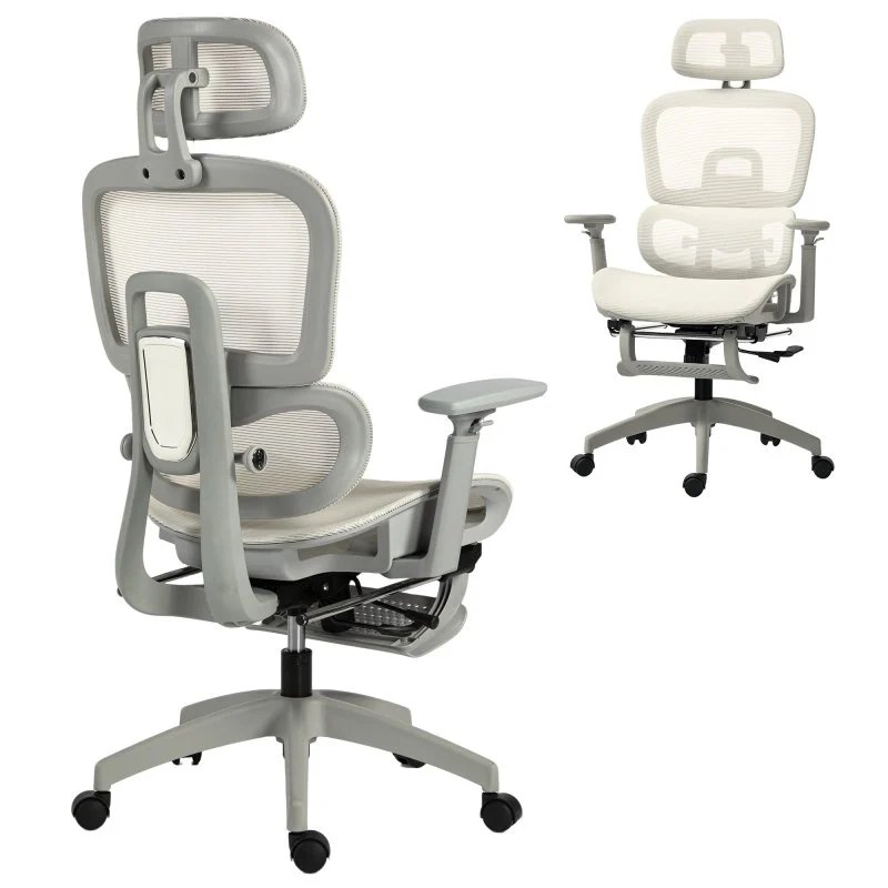 Silla ergonómica de malla Homcom: confort y soporte para tu oficina