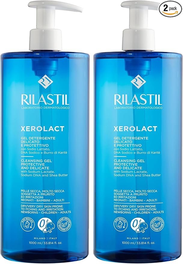 Pack de 2 geles reparadores Rilastil Xerolact – cuidado intensivo