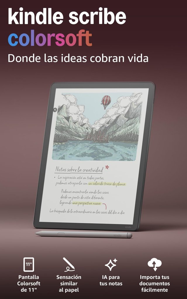 Descubre el nuevo Kindle Scribe Colorsoft: escribe y lee con estilo