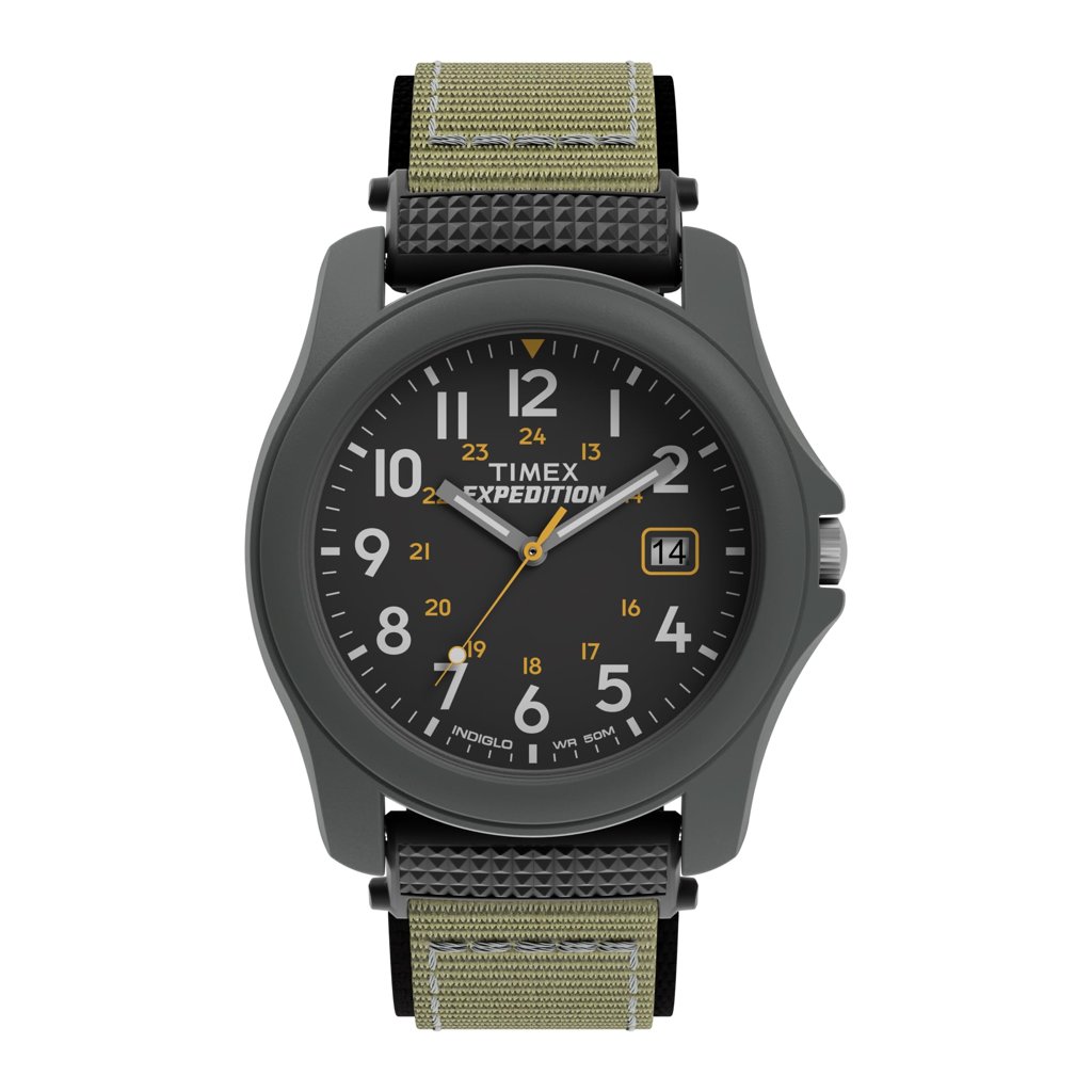 Timex Expedition Camper 39 mm con Indiglo y correa verde militar