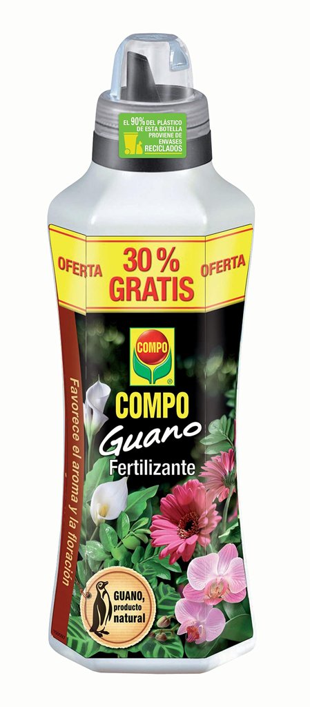 Fertilizante líquido COMPO con guano: potencia tus plantas de interior