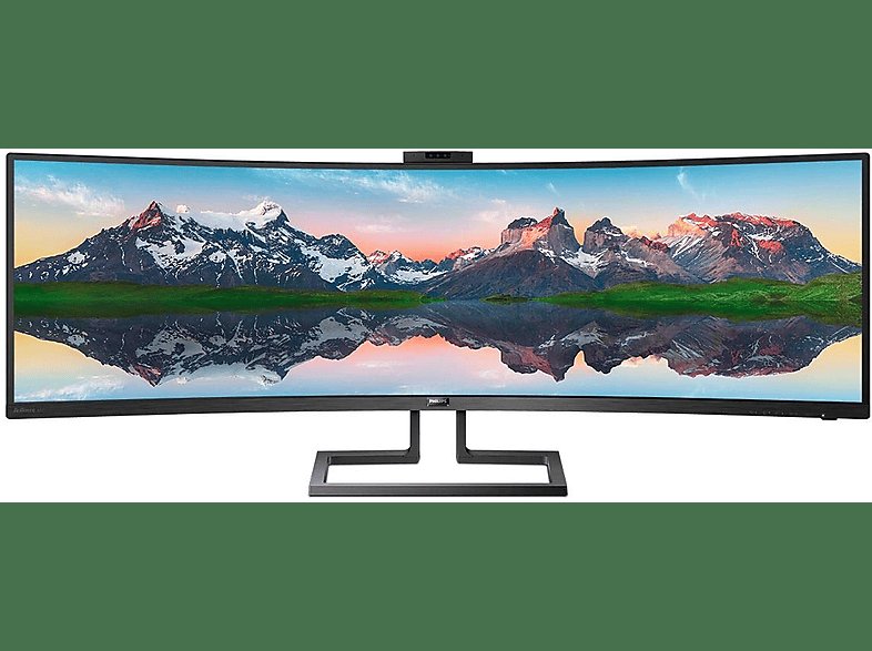 Monitor curvo Philips 49" 5K con webcam integrada y USB-C