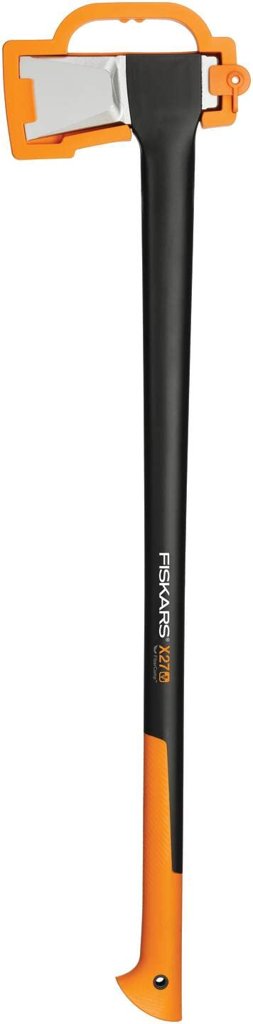 Fiskars Hacha de 96 cm con funda – Ideal para cortar leña