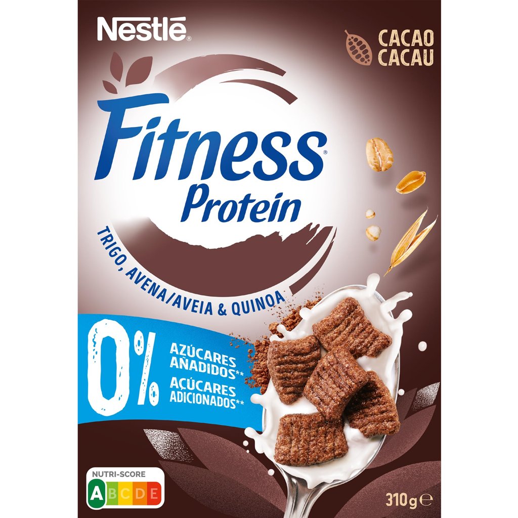 2 x Nestlé Fitness Protein 0% Azúcares con Cacao, 310 g