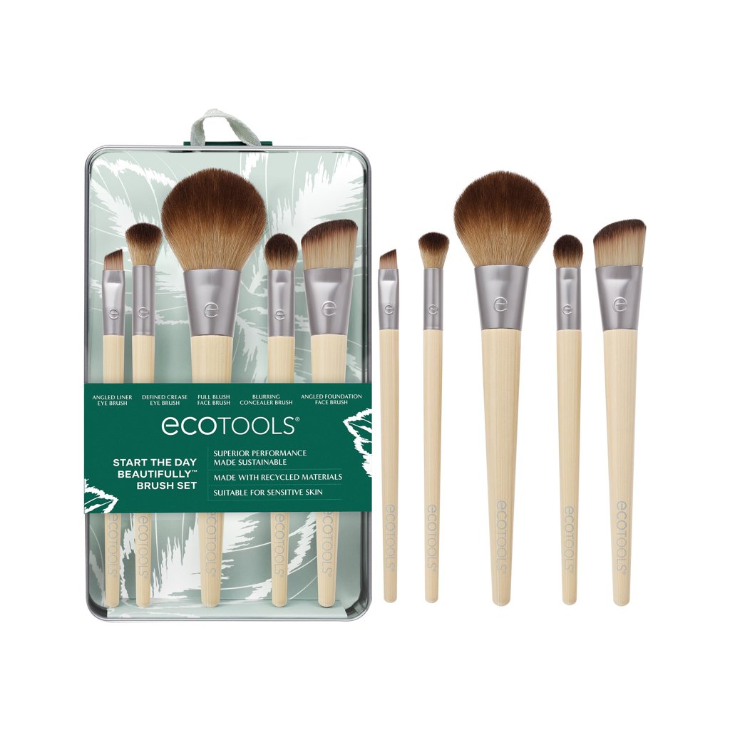 Set de pinceles ECOTOOLS Start the Day: calidad pro a precio mini