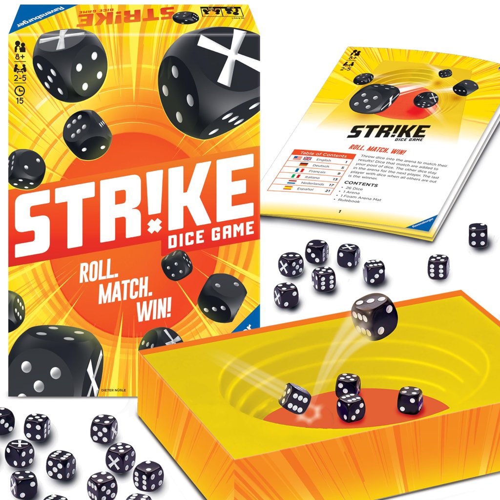 Ravensburger Strike: el juego de dados que anima cualquier reunión