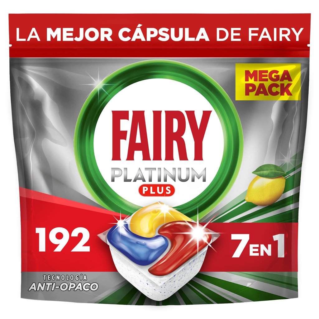 Fairy Platinum Plus: cápsulas de limón para un brillo impecable