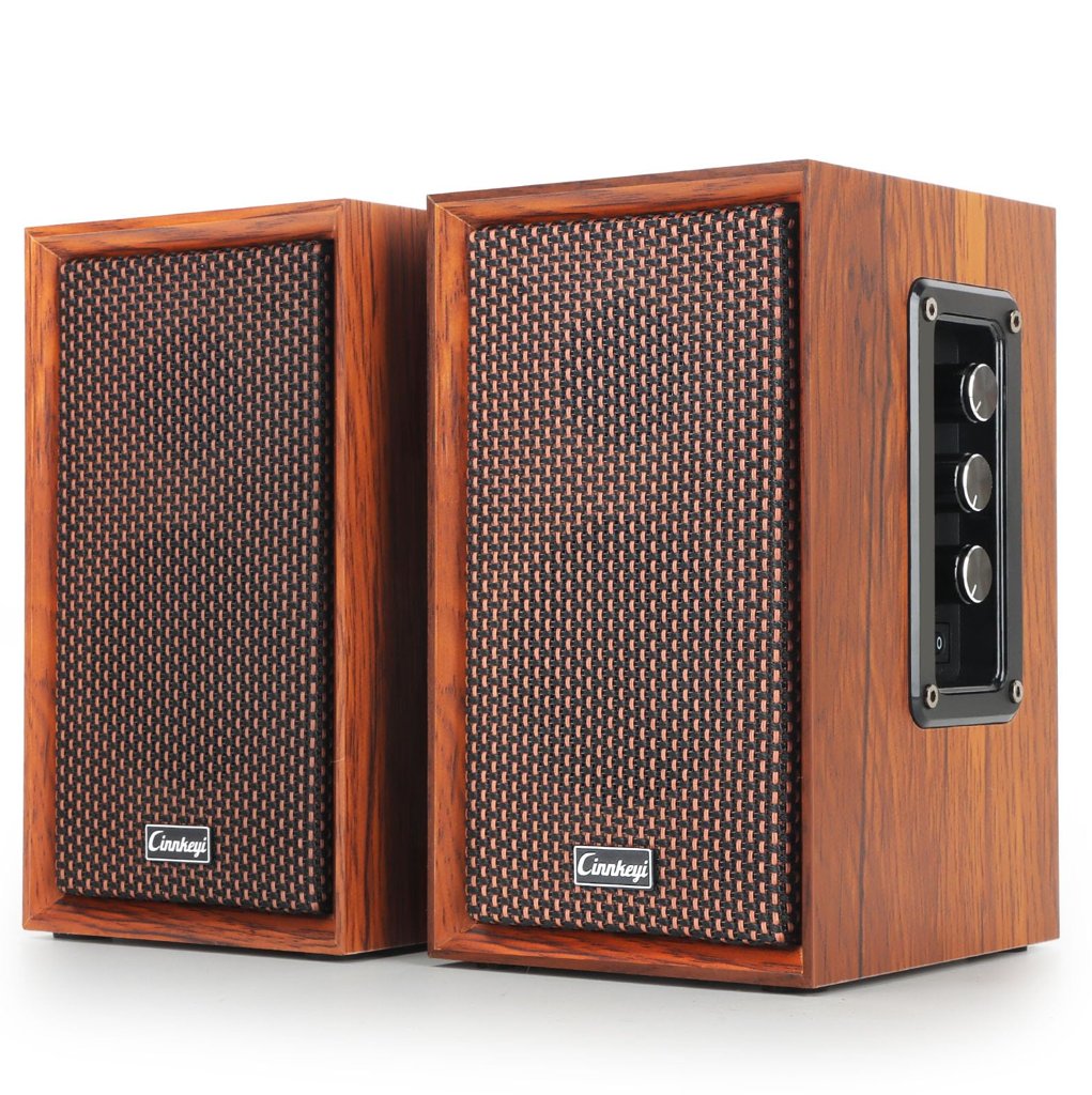 Altavoces Hi‑Fi retro de 40W con sonido potente