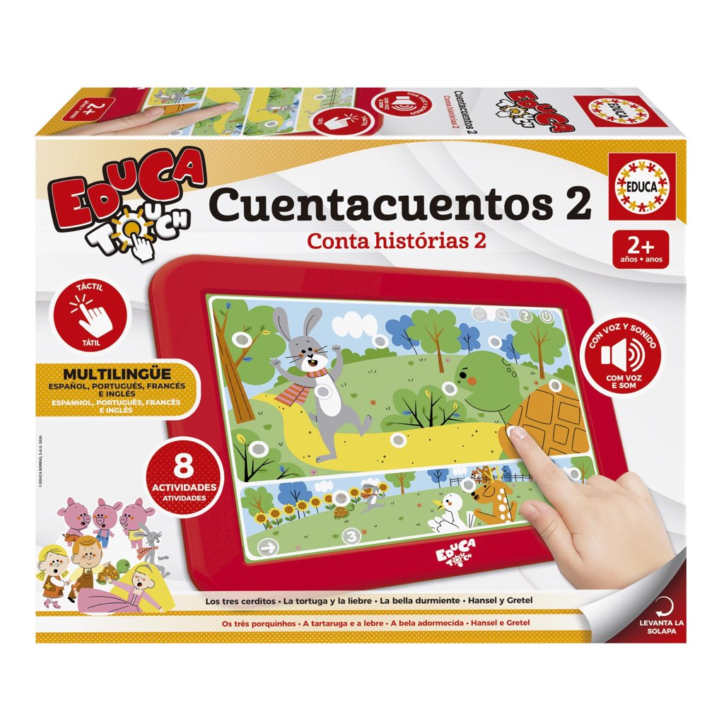 Educa - EducaTouch Junior | Érase una Vez Cuentacuentos 2 | Música, Canciones, Juego Educativo para niños | a