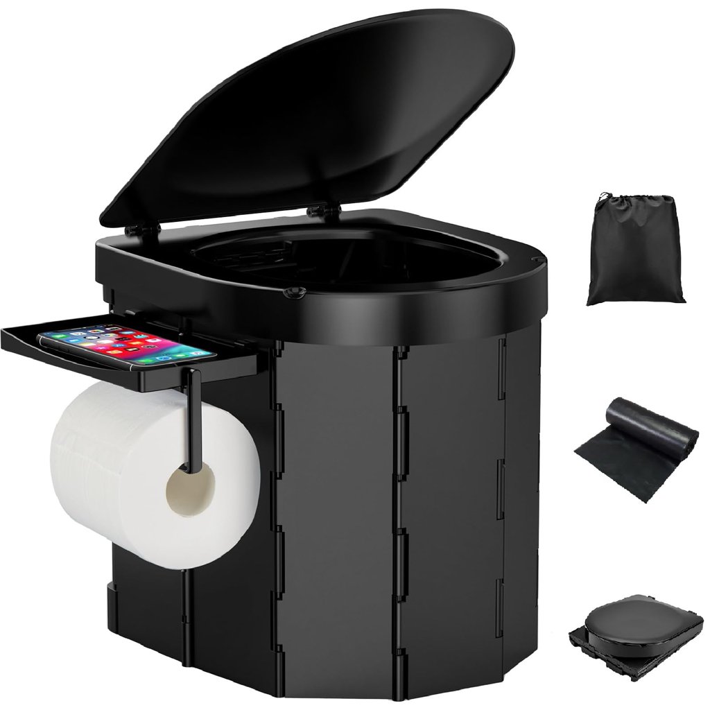 Wadeo: Inodoro portátil con cubo extraíble, ideal para acampar