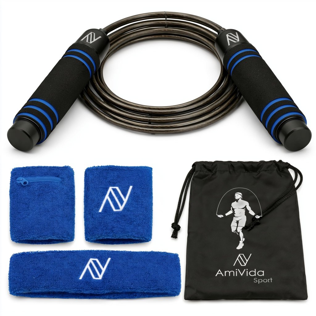 Comba ajustable AmiVida: la cuerda de acero perfecta para HIIT y boxeo
