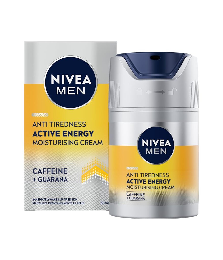 NIVEA MEN Anticansancio: 2 cremas de 50 ml con cafeína y guaraná