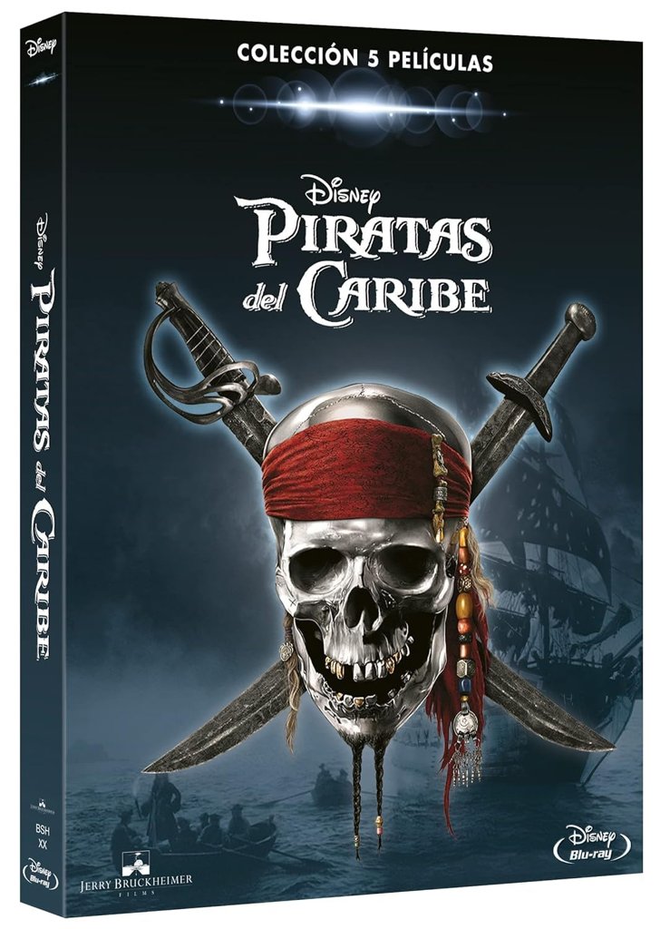 Piratas del Caribe 1-5 (Pirates of the Caribbean) (Blu-ray) Pack: La Maldicion de la Perla Negra, El Cofre del