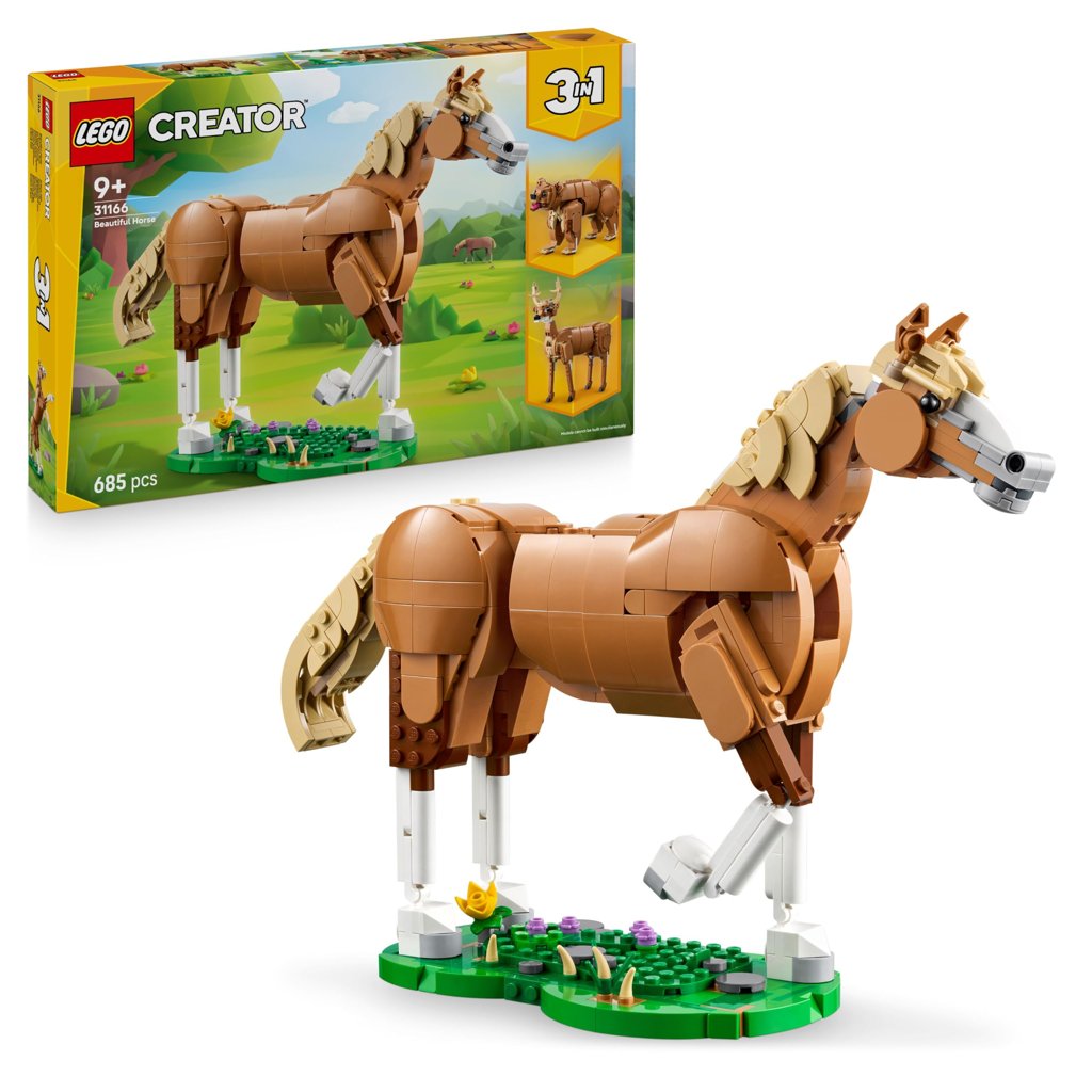Construye tu propio caballero salvaje con LEGO Creator 3‑en‑1