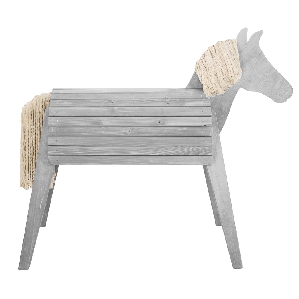 Caballo de madera para jardín: diversión al aire libre