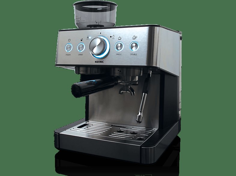 Cafetera express Koenic con molinillo integrado a buen precio
