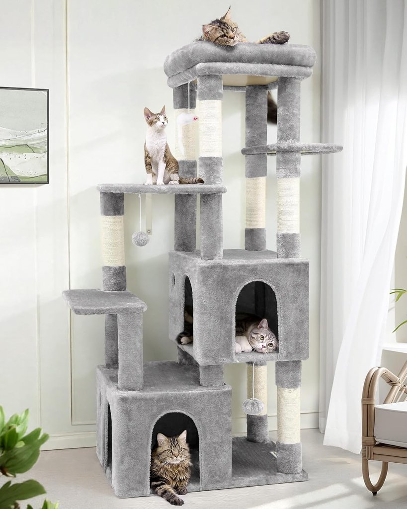 Rascador gigante para gatos: diversión y ejercicio sin límites