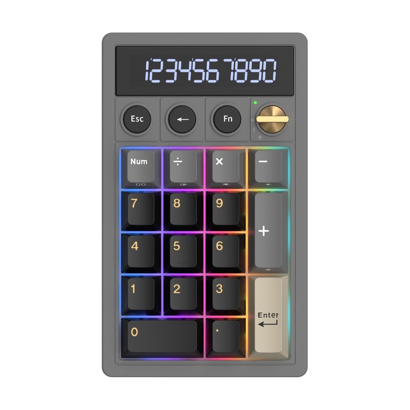 Numpad mecánico Royal Kludge RKM20 RGB con hot‑swap y switches a elegir
