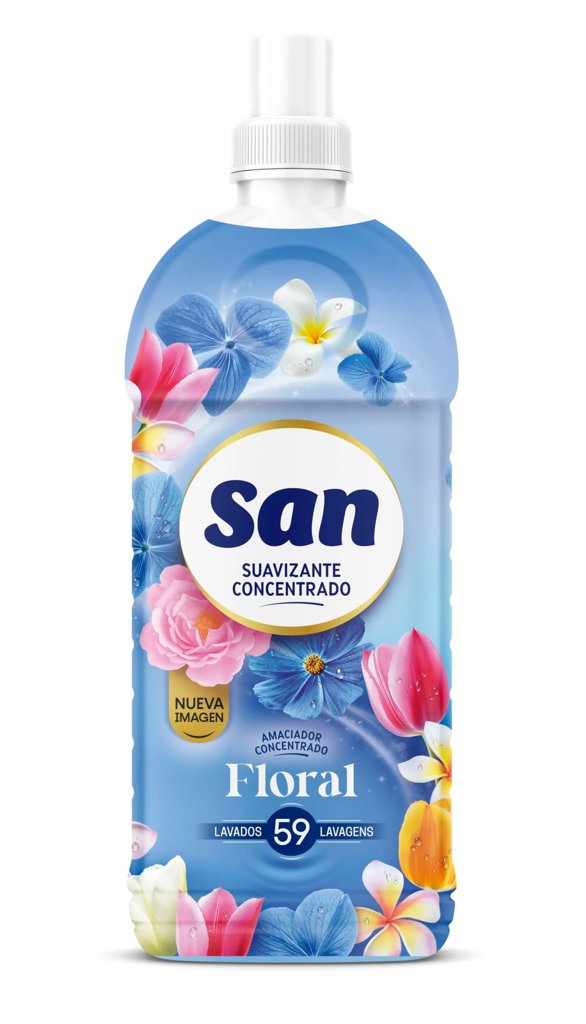 Suavizante concentrado SAN Floral: 59 dosis por solo 1€
