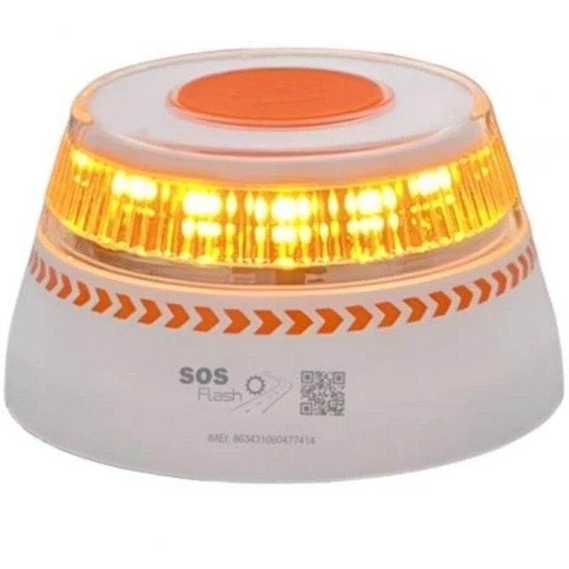 Baliza SOS FLASH V16: luz de emergencia conectada y homologada