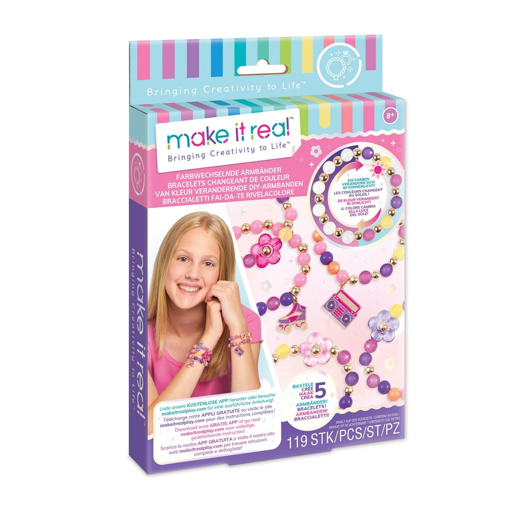 Pulseras mágicas que cambian de color – Kit creativo para niños