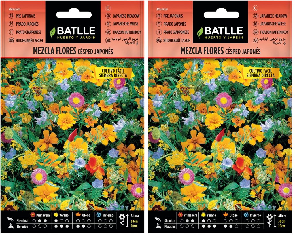 Semillas Batlle: mezcla de flores para césped japonés (2 unidades)