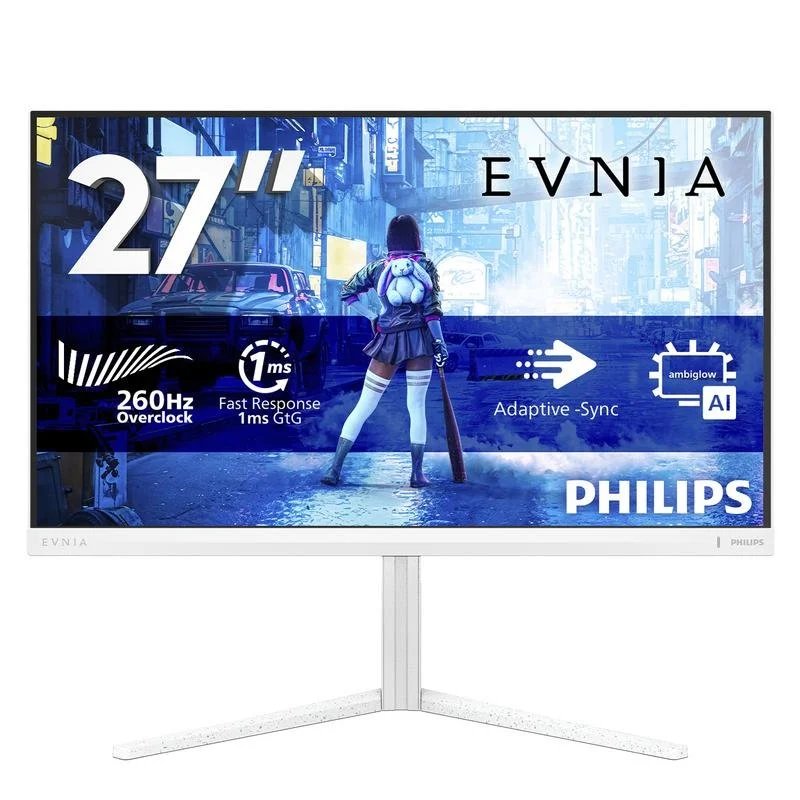Monitor Philips 27" FullHD 260Hz con HDR10 y Ambiglow – Experiencia fluida