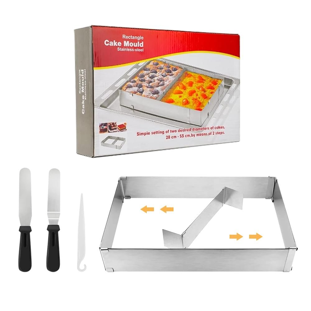 Molde ajustable de acero inoxidable para tartas y pizzas