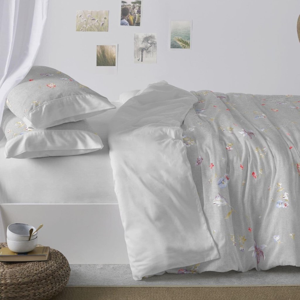 Set de cama Burrito Blanco: funda nórdica, bajera y funda de almohada 100% algodón